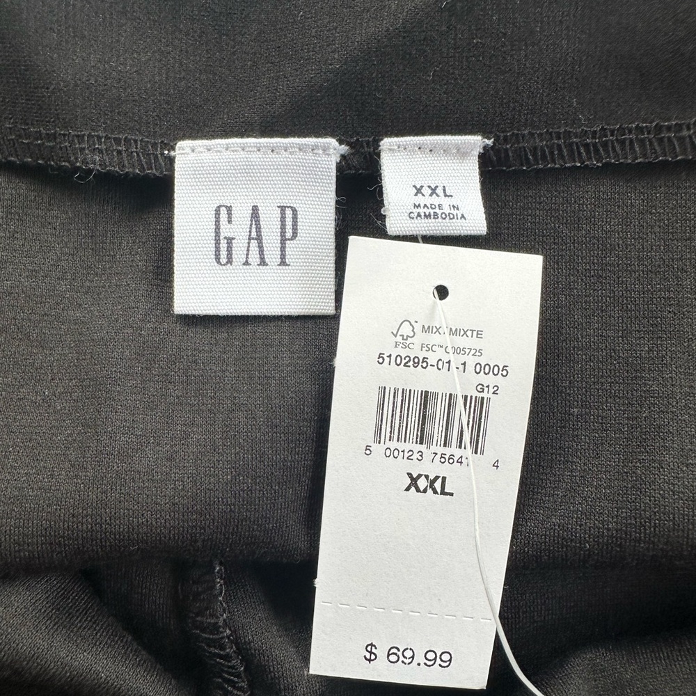 NEW Gap Ponte Square Neck Knit Jumpsuit-Size XXL-Black - Picture 8 of 13